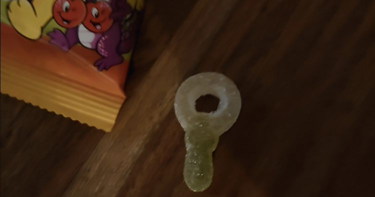 Haribo sour key candy
